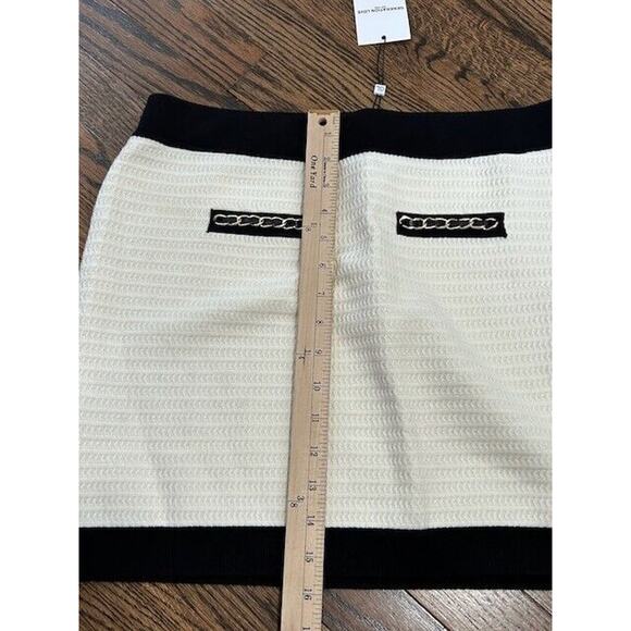 Generation Love Emmy Sweater Chain Mini Skirt Pull On Cream Black Large NEW - Picture 4 of 10